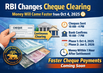 RBI Changes Cheque Clearing: Money Will Come Faster from Oct 4, 2025