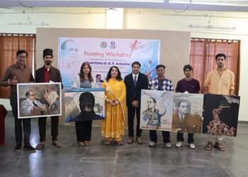 Ambedkar Art Workshop Concludes at Indira Kala Sangeet Vishwavidyalaya, Honours Emerging Young Artists