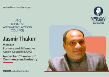 Jasmir Thakur at Business and Affirmative Action Council (BAAC) of Ambedkar Chamber of Commerce and Industry™